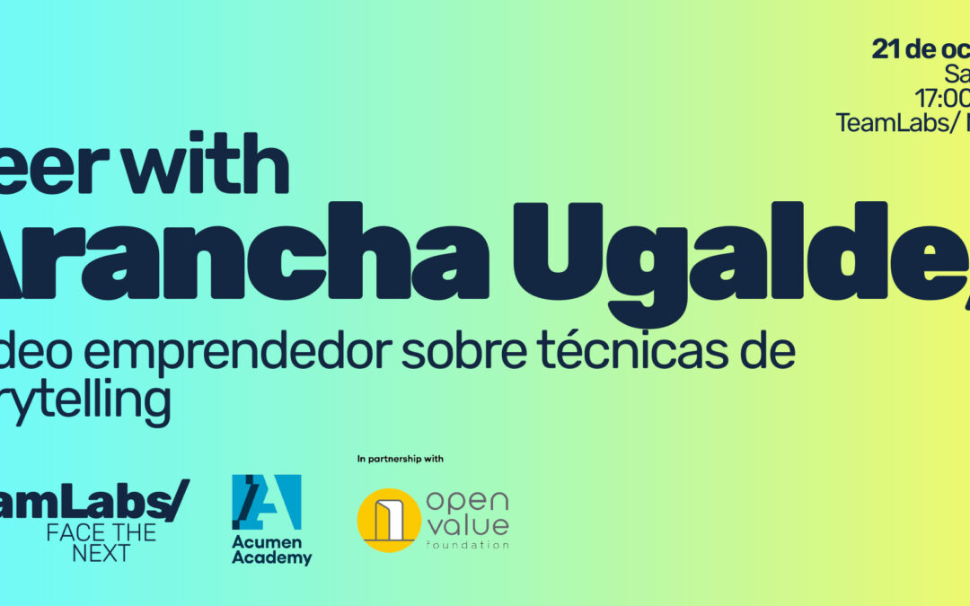 Beer With… Arancha Ugalde. Tardeo emprendedor sobre técnicas de storytelling