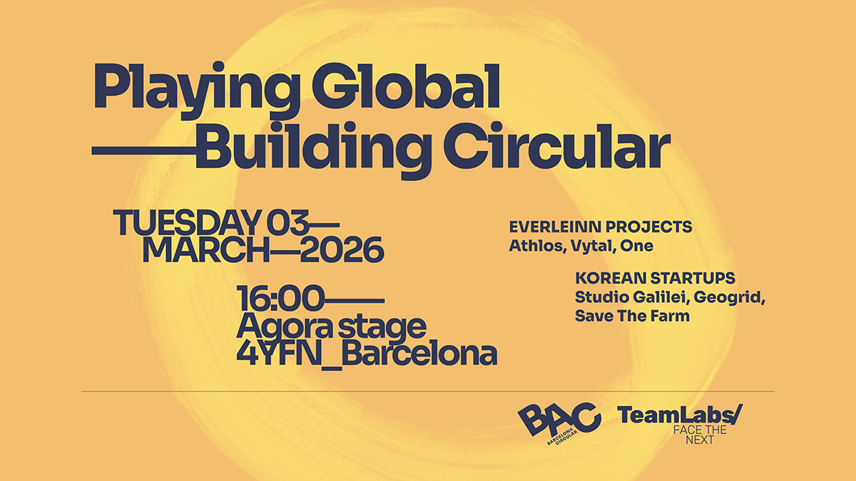 At 4YFN Barcelona, we design our future. In Barcelona Circular and TeamLabs/ the World is our playground.