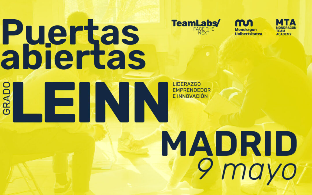 Grado oficial LEINN/ Puertas Abiertas Madrid [9 may | 10:30]