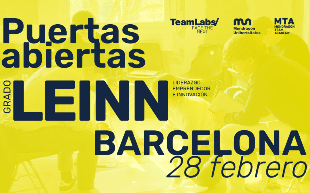 Grado oficial LEINN/ Puertas Abiertas Barcelona [28 feb | 10:30]