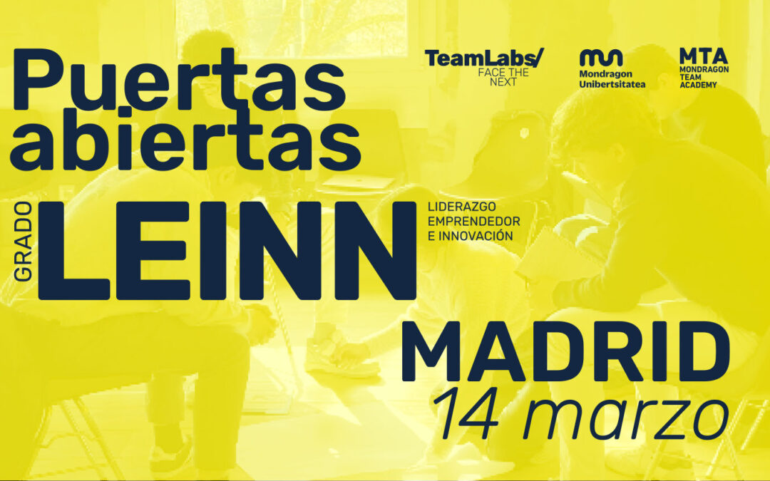 Grado oficial LEINN/ Puertas Abiertas Madrid [14 mar | 10:30]