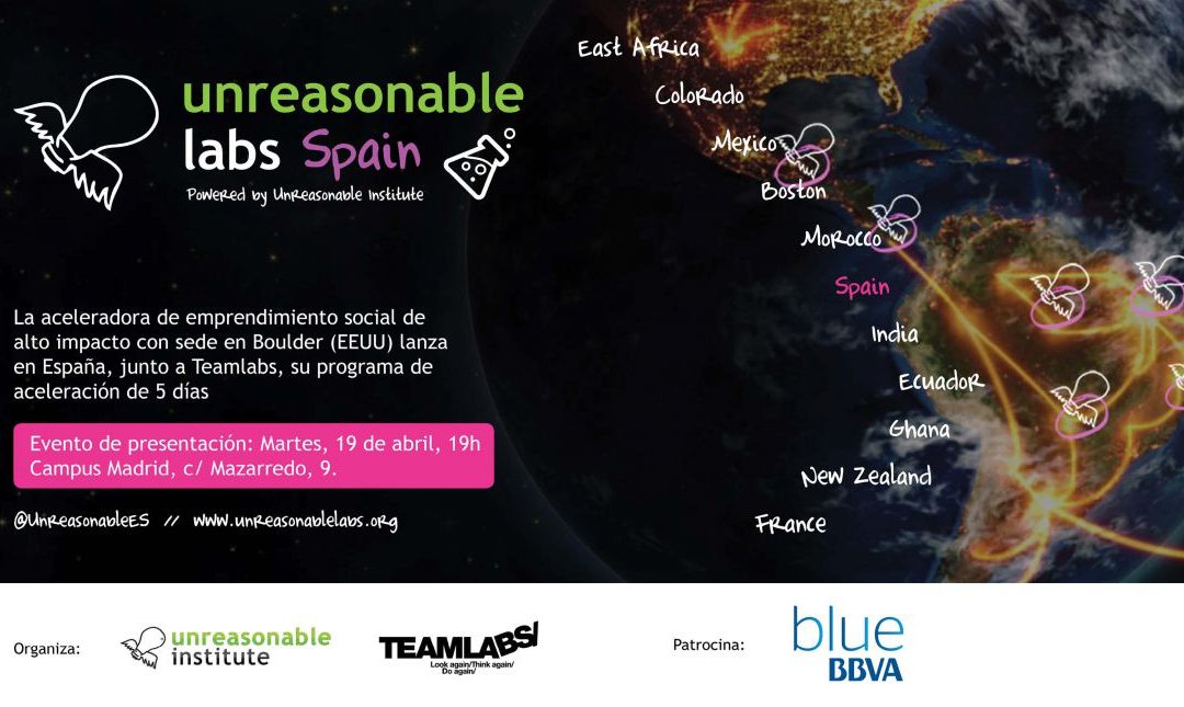 EL ÚNICO EMPRENDEDOR ESPAÑOL QUE PASÓ POR UNREASONABLE INSTITUTE CONTARÁ SU EXPERIENCIA EN GOOGLE CAMPUS MADRID EL 19 DE ABRIL